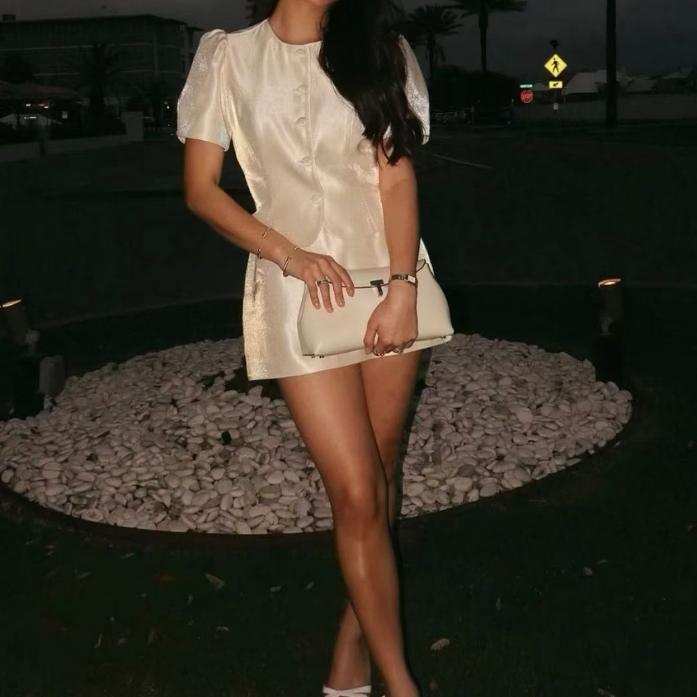 Reformation Mika Two Piece cream NWOT - Picture 4 of 12